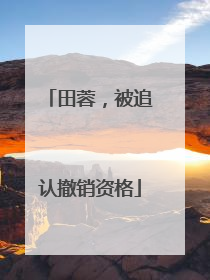 田蓉，被追认撤销资格